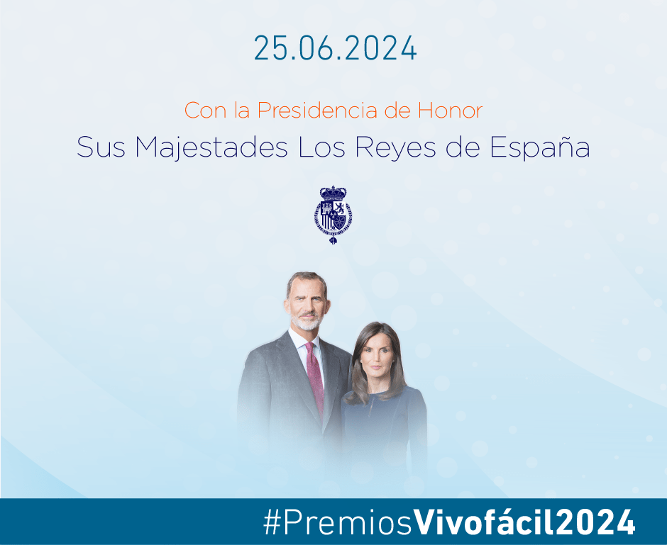 Los Reyes de España, Presidentes de Honor de los  Premios de Fundación Vivofácil